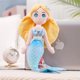 thumbnail image 4 of Mermaid Plush Doll, Mermaid Princess Dolls, Mermaid Toy, Cartoon Children's Soft Toys, animal Plush Toy, Collectible Cuddly Stuffed for Girls Birthday Gift, 4 of 5