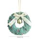 thumbnail image 3 of Corona Navideña Colgante de Tela Blanca y Verde | Lazo de Tela de 13 Cm para Decorar La Repisa de La Puerta Del Árbol | 1 Pieza, 3 of 6