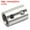 Silver Tone, variant on Unique Bargains M10 M4 Thread Sleeve Stud Pipe Connector Round Coupling Nut Nickle Color 4 Pack