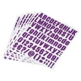 thumbnail image 1 of Uxcell 1 inch Self Adhesive Waterproof Vinyl Letter Number Sticker Set, 8 Sheet Purple, 1 of 6