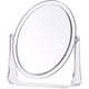 thumbnail image 1 of Espejo de aumento con soporte, espejo pequeño para maquillaje, espejo de baño, espejo de tocador, espejo redondo de doble cara, 1 of 4