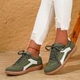 thumbnail image 5 of NexTorq Walking Shoes Women, Arch Support Shoes for Women, Women's Slip On Shoes, Womens Casual Shoes, Women Classic Retro Fashion Sneakers Casual Walking Footwear Anti Slip Trainers, Army Green, 5.5, 5 of 7