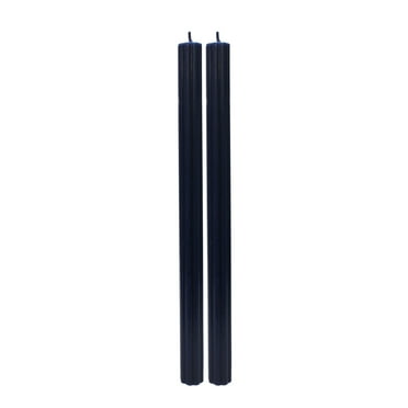 Better Homes & Gardens Unscented Taper Candles, Dark Blue, 2-Pack, 11 Inches Height