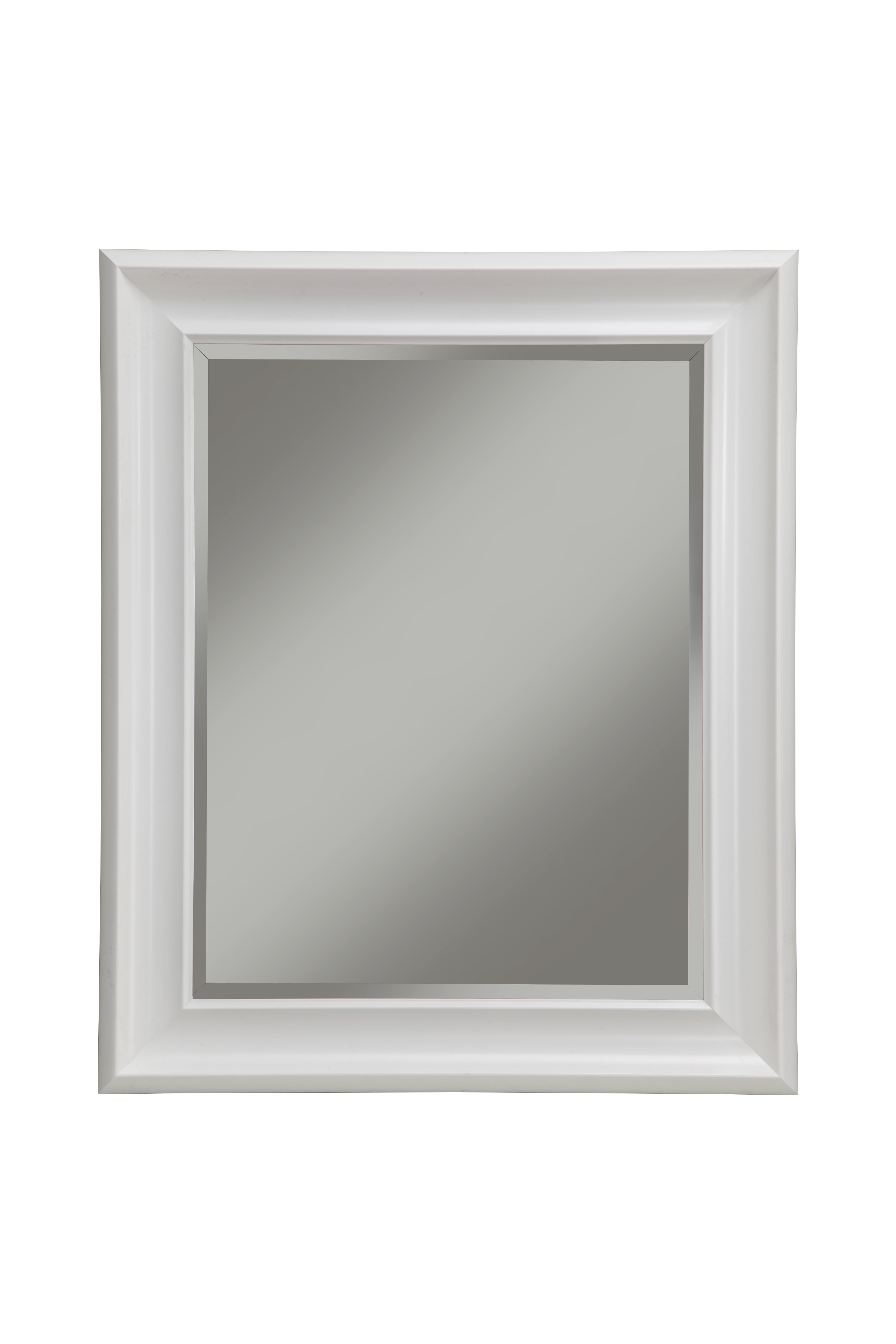 White Wall Beveled Mirror 36 X30 By, 36 X 40 White Framed Mirror