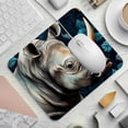 thumbnail image 2 of Rhino Square Desk Mat Mousepad, 8.3x9.8 Inch Non-Slip Rubber Bottom, Printed Gaming Mousepad for Office and Gaming, 2 of 6