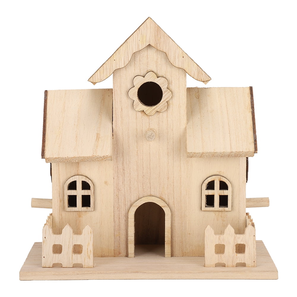 Fugacal Bird House,Birdhouse,Wooden Pet Bird Nests House Nesting Box