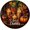 Sign2, variant on Manyige Mouse Pumpkin Lantern Round Signs Vintage Halloween Metal Sign for Home Bedroom Outdoor Yard Porch Decor 8x8 Inch