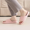 thumbnail image 6 of YYUIJK Pillow Slippers for Women and Men Non Slip,Cushioned Thick Sole Slides,Quick Drying Bathroom Sandals White 6.5-7, 6 of 6