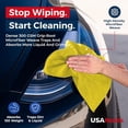 thumbnail image 4 of USANOOKS Microfiber Cleaning Cloths-Microfiber Towels-Yellow- Pack of 12 (12.5"x12.5"), 4 of 9