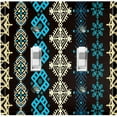 thumbnail image 1 of Metal Light Switch Plate Cover Ethnic Aztec Tribal Pattern Teal SFR064, 1 of 13