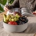 thumbnail image 5 of over&back Rim Serving Bowl - Stoneware Dishes - All-Occasion Place Settings - Perfect for Salads, Pastas, Snacks, and More - 10" x 10" x 3.7" - Semi-Matte Charcoal, 5 of 6