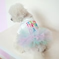 thumbnail image 3 of Naiyafly Dog Birthday Dress Dogs Cats Puppy Pet Kitten Shirts Outfits Clothing, 3 of 6
