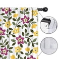 thumbnail image 4 of Blackout Kids Curtains,Pioneer Flower Floral Print Pattern Childrens Insulated Curtains Set Of 2,Bedroom Essentials,Toddler Room Decor 42"x54", 4 of 5