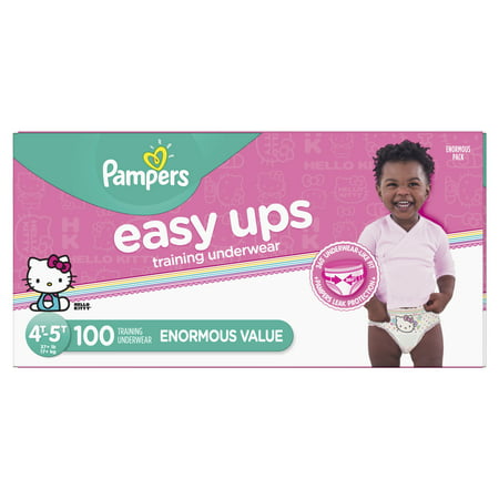 Pampers Easy Ups Training Underwear Girls Size 6 4T-5T 100