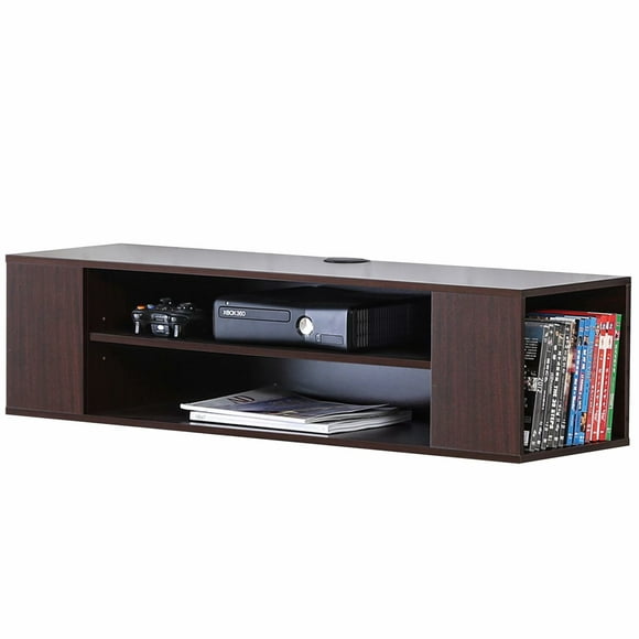 FITUEYES Modern Floating TV Stand,Brown For Living Room,39.4*10.2*11.8in