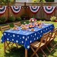 thumbnail image 5 of American Flag-Themed Tablecloth for Independence Day, Disposable Patriotic Party Table Cover for 4th of July, Holiday, Barbecue, and National Day Celebrations, 5 of 6