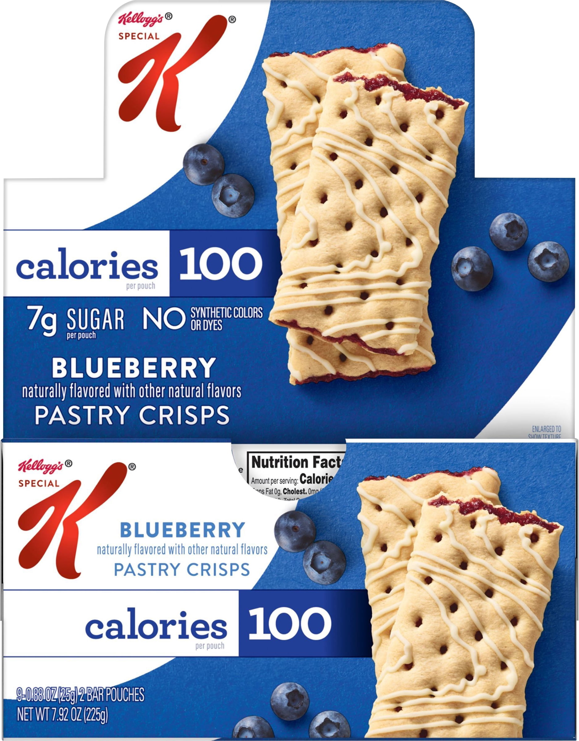 Kellogg's Special K Blueberry Pastry Crisps, 0.88 oz, 9 count