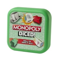 Monopoly Diced Game, Easy to Learn Game, Quick Game, Portable Travel Game, Fast Game for Kids 8 and Up