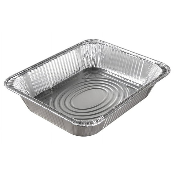 Pactive PACY6132XH Ribbed 1/2-s Aluminum Steam Pans, 10 3/8 X 12 3/4 X 2 9/16, 100/carton