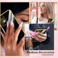 thumbnail image 7 of for Samsung Galaxy A23 5G Case with HD Screen Protector Shockproof Protection, Love Heart Plating Girly Women Cute Soft TPU Luxury Elegant Case for Galaxy A23 4G/5G, Black, 7 of 7