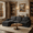Black, variant on KavlSean 102" Chenille Modular Sectional Sofa, Comfy 3-Seater Cloud Couch with Ottoman, Modern L-Shaped Deep Seat Sofa with Upholstered & Pillow, Easy Assembly for Living Room, Bedroom, Apartment