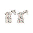 thumbnail image 2 of Suealasg Toddler Boys Rash Guard Swimsuit Animal Print Zipper Short Sleeve Bathing Suit with Swim Cap, 2 of 9