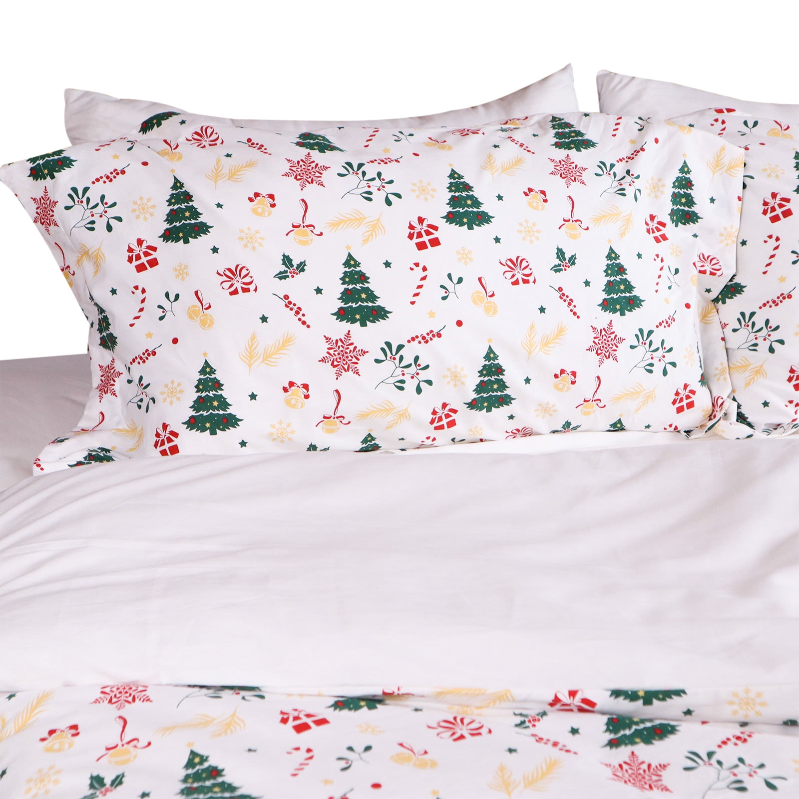 Gogreen Luxury 100% Cotton King Duvet Cover, Soft & Breathable 3 Pieces King Bedding Sets, Pattern King Comfy Duvet Cover, with Zipper Closure, Includes 2 x Pillowcase, 1 x Duvet Cover