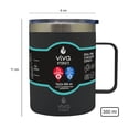 thumbnail image 3 of Taza HUT Viva Hydrtate Doble Pared Acabado Mate Varios Colores 1 Pieza, 3 of 4