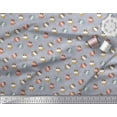 thumbnail image 3 of Soimoi Cotton Cambric Fabric Triangle & Cow Cartoon Printed Fabric 1 Yard 42 Inch Wide, 3 of 3