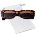 thumbnail image 7 of ibiyuan Polarized Sunglasses Women 90's Fashion Rectangle Sunglasses For Women Black Tortoise Frame Retro Sun Glasses, 7 of 7
