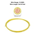 thumbnail image 2 of Uxcell 10 Feet 14 AWG Gauge THHN Stranded Yellow Copper Building Wire Nylon Jacket 600V for Residential,Commercial, 2 of 6