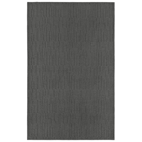 Garland Rug Brentwood Pixel Cinder Gray Indoor Area Rug, 9' x 12'