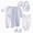 L101-Light blue, variant on CAUYDYNewborn Baby Boy Girl Organic Cotton Cute Layette Set and Giftset For 0-3 Months0-3 ML101-Multicolor,0-3 M)