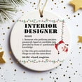thumbnail image 2 of Christmas Ornaments Ornament Kits 2025- Interior Designer Ornament 2025, Interior Designer Christmas Tree Decor Ceramic Ornament, Holiday Keepsake, Ornament Gift Exchange, 2 of 3