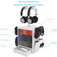 thumbnail image 5 of Multifunctional Game Disk Storage Tower Holder for PS5,Game Disk Rack and Controller/Headset Stand Holder Compatible with Xbox Series X/Switch/PS4-White, 5 of 7