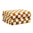 thumbnail image 1 of FY FIBER HOUSE Checkered Flannel Fleece Throw Blanket Soft Cozy Checkerboard, 1 of 8