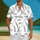 thumbnail image 1 of Blusa y camisa de manga corta con cuello vuelto Camisa casual para hombre Camisa de bolos vintage de manga corta Camisas de verano de playa cubana Camisa con botones Blusa para hombre Poliéster, 1 of 5
