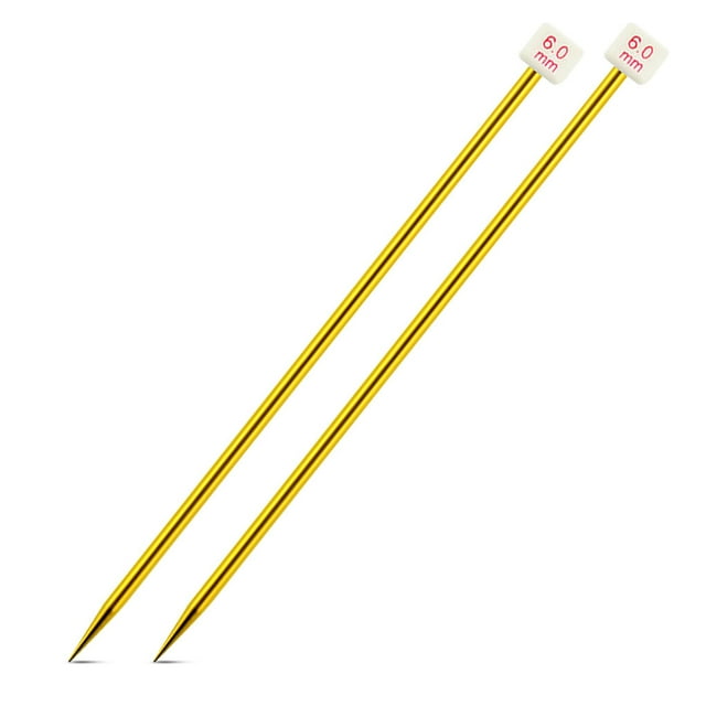 mmirethe Color Random Knitting Needles Weaving Needle Needleworking Equipment 6.0mm 5Set