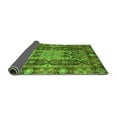 thumbnail image 2 of Ahgly Company Indoor Round Abstract Green Modern Area Rugs, 4' Round, 2 of 4