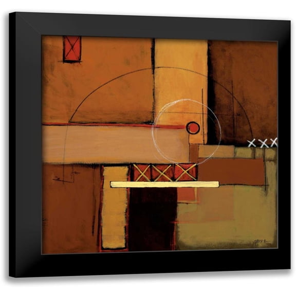 St.Germain, Patrick 12x12 Black Modern Framed Museum Art Print Titled - Aerial View II
