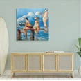 thumbnail image 2 of Stupell Whimsical Summer Beach Ladies Landscape Painting Gallery Wrapped Canvas Print Wall Art, 2 of 7