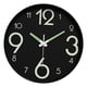 thumbnail image 3 of Reloj luminoso que brilla en la oscuridad, silencioso, sin tictac, con números y manecillas luminosos. Estilo E, 3 of 9