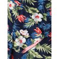 thumbnail image 4 of Ma Croix Mens Lightweight Hawaiian Tropical Print Button Down Shirt, 4 of 7