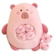 thumbnail image 3 of Peluche de carpincho, juguete de dibujos animados para decoración del hogar, juguete de carpincho para adolescentes Rosa, 3 of 9