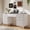 White, variant on UGTOO White Modern 7-Drawer Desk with Power Strip – Home Office Storage & USB Charging Station (55.1" L x 19.6" W)