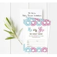 thumbnail image 5 of Inkdotpot 30 Fill In StyleBaby Shower Invitation Cards Donuts He Or She Gender Reveal Blank Invites, 5 of 7
