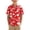 Red, variant on Big Boys Casual Hawaiian Shirt Floral Print Summer Beach Button Down Shirts for Vacation Red Size 12-13Years