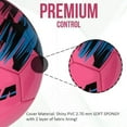 thumbnail image 3 of Vizari Verona Soccer Ball | Sizes 3, 4, 5 | Durable TPS Shell | Perfect for Training & Matches | Indoor & Outdoor Play - Pink, 4, 3 of 5