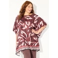 thumbnail image 2 of Catherines Women's Plus Size Printed Boatneck Poncho, 2 of 4