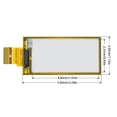 thumbnail image 3 of Pantalla De Tinta Electrónica Interfaz SPI de 3,3 V de dos colores con pantalla de tinta electrónica de 2,13 pulgadas compatible con Raspberry Pi, 3 of 8
